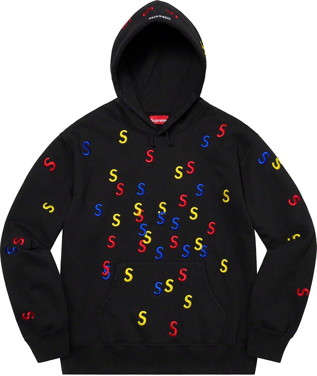 Embroidered S Hooded Sweatshirt view 5